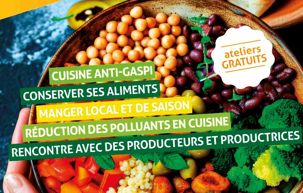 affiche anti gaspi montrant des légumes frais