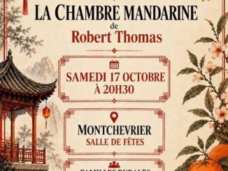 affiche d'une représentation théâtrale à Montchevrier